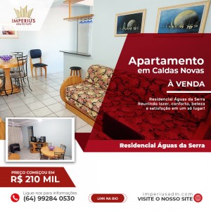 Apartamento 2 quartos a venda no Residencial Águas da Serra - apto 502