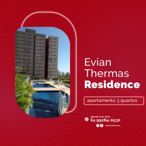Apartamento com 3 quartos a venda em Caldas Novas no Evian Thermas Residence - apto 802 B