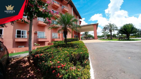 Flat um quarto a venda no Lagoa Quente Hotel em frente ao Lagoa Termas Parque - apto 245